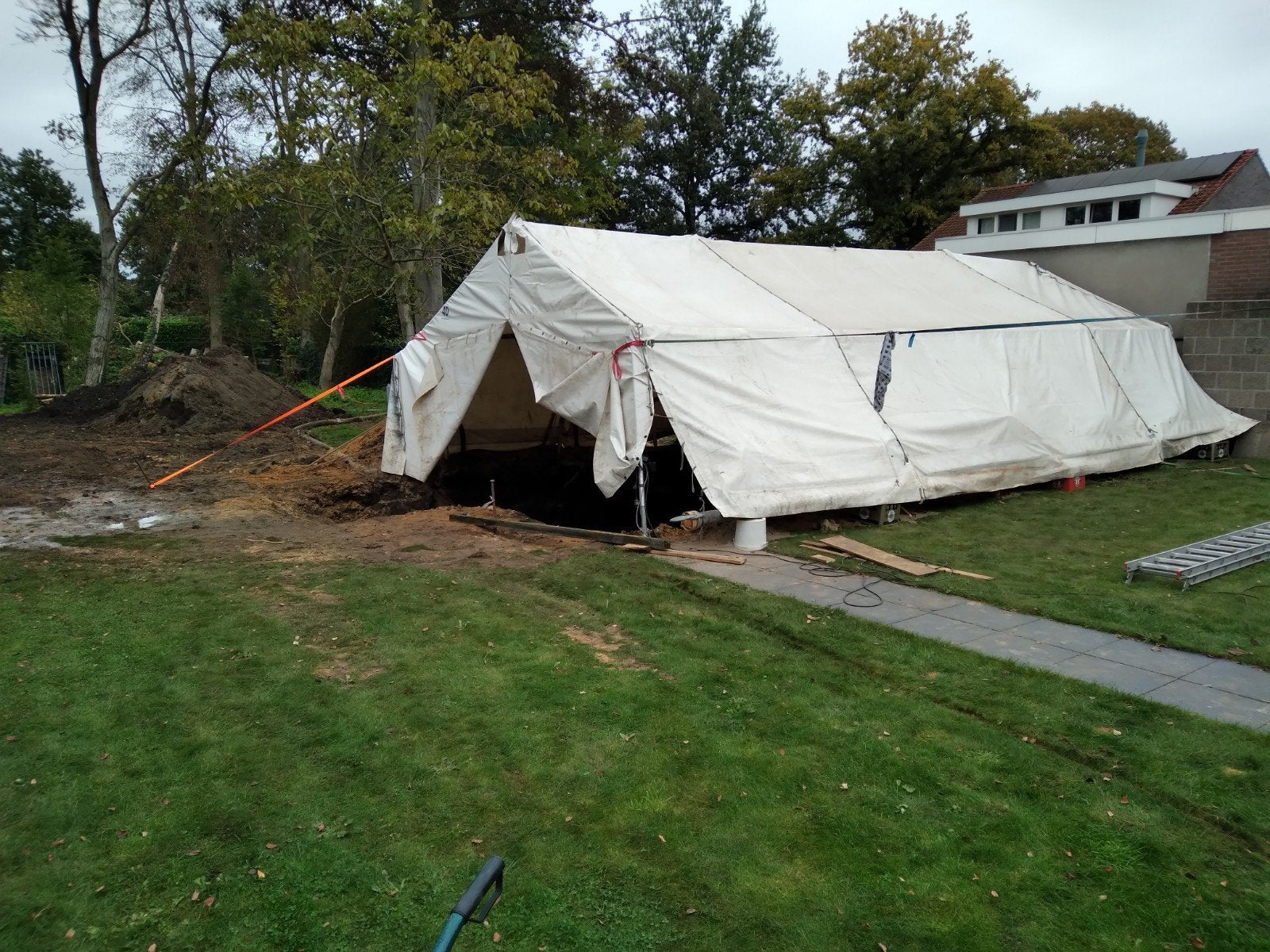 tent 6x10 mtr  Ideaal voor de handige klusser, Ophalen, Rechthoekig, Opzetzwembad