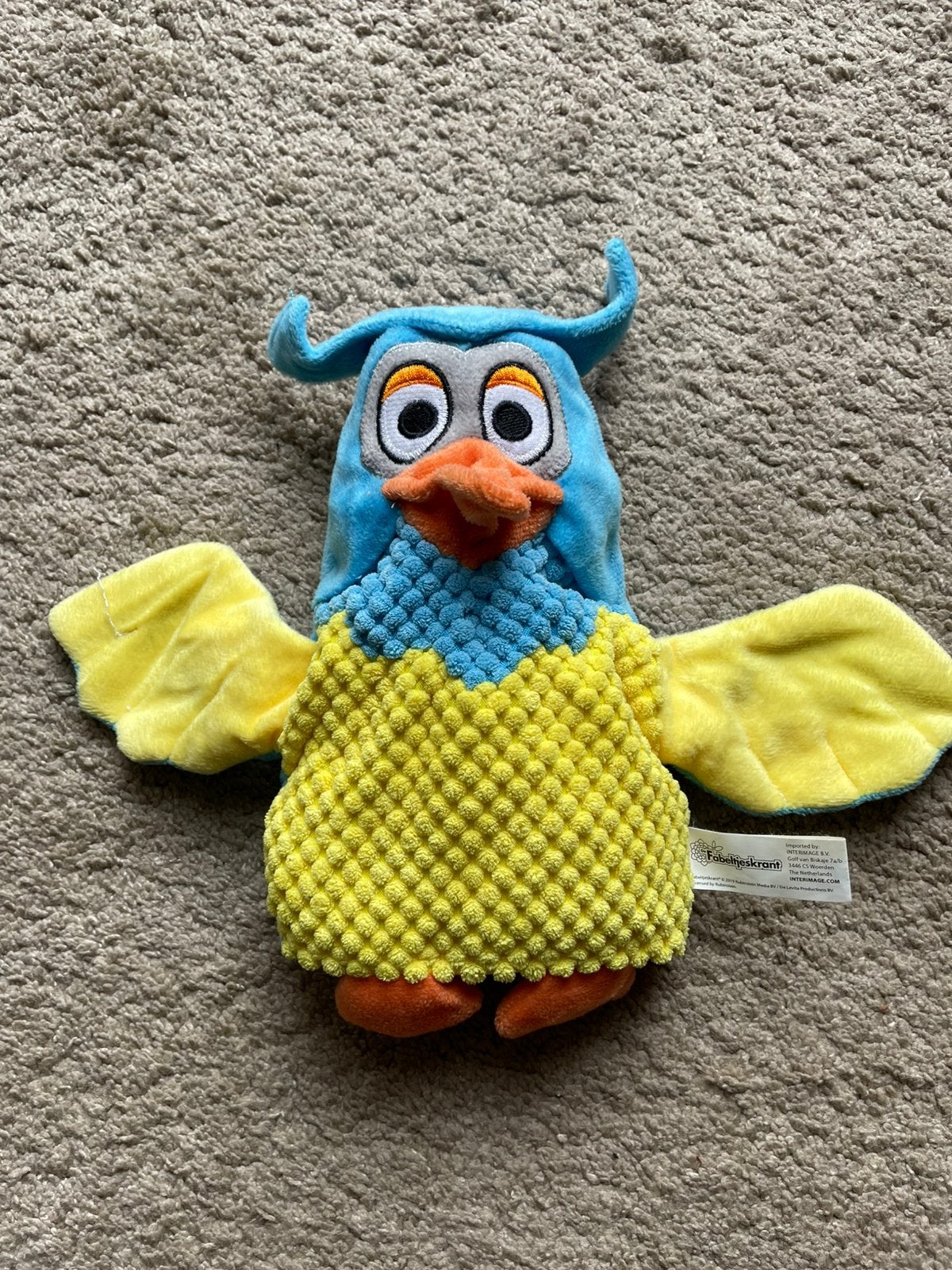 Fabeltjeskrant Meneer de Uil Handpop., Verzenden, Zo goed als nieuw, Overige typen