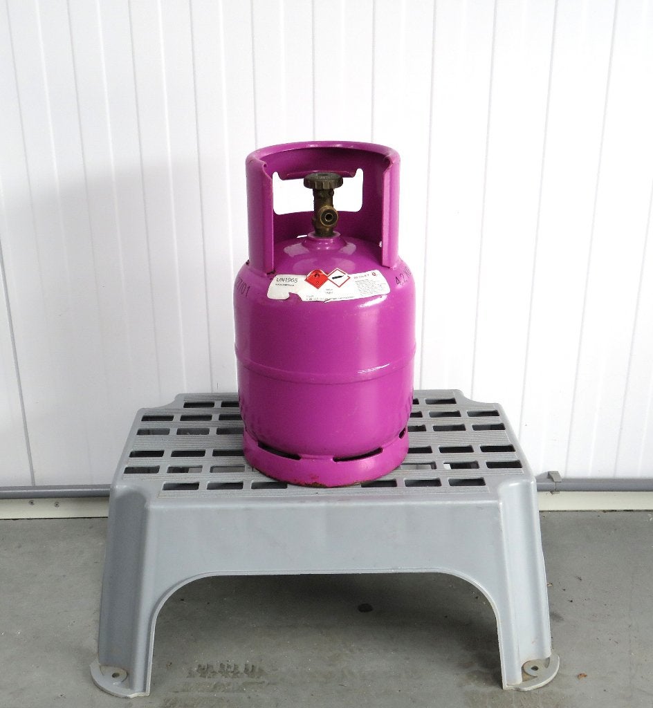 Purple camping gasfles – 2,5 kg - nog 81 % vol., Caravans en Kamperen, Ophalen, Zo goed als nieuw