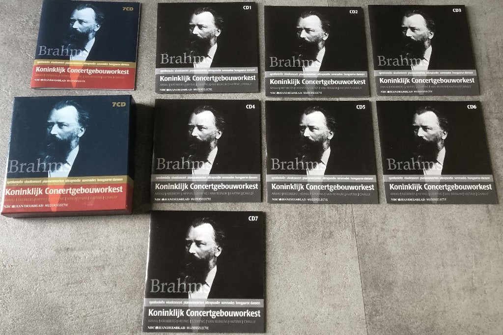 BRAHMS - Koninklijk Concertgebouworkest - 7 CD, Cd's en Dvd's, Cd's | Klassiek, Overige typen, Brahms, Ophalen of Verzenden, Zo goed als nieuw