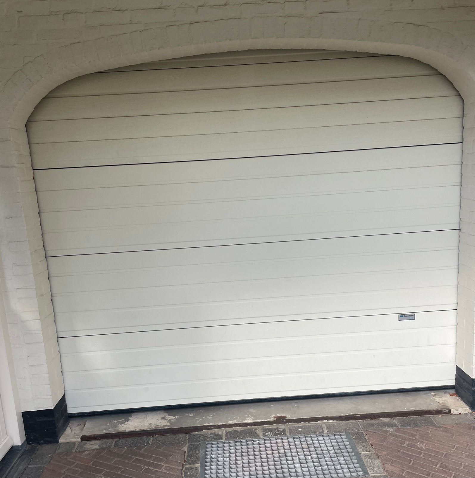 Roldeur elektrisch, Ophalen, Kunststof, Gebruikt, Garagedeur