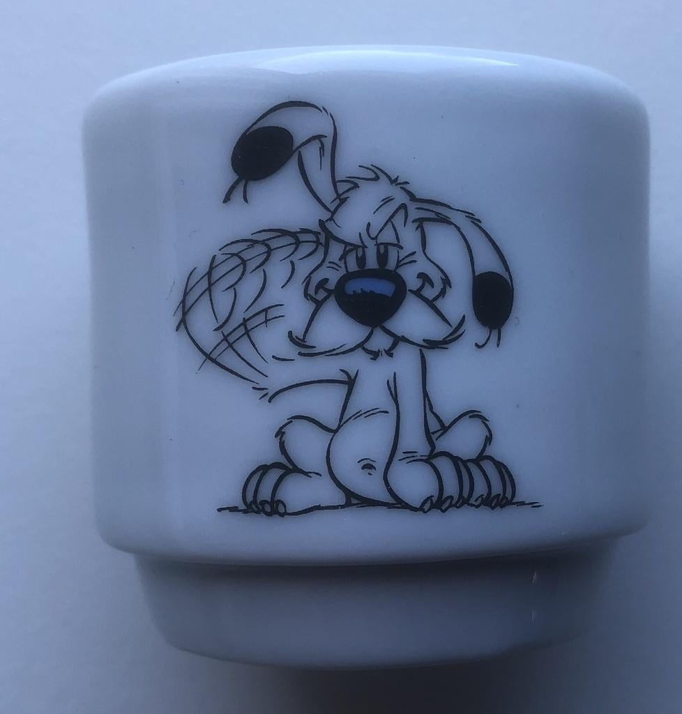 ASTERIX - IDEFIX - GOSCINNY-UDERZO - EIERDOPJE - PORCELEIN, Ophalen of Verzenden, Asterix en Obelix, Nieuw, Beeldje of Figuurtje