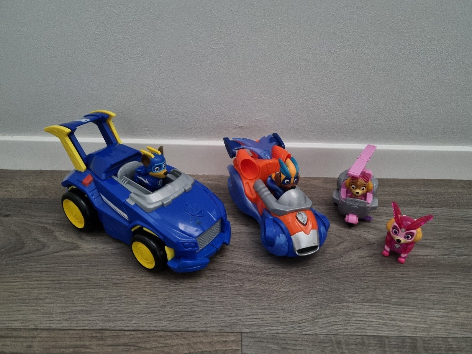 Paw Patrol Mighty Pups Voertuigen en Figuren Set, Ophalen of Verzenden, Gebruikt
