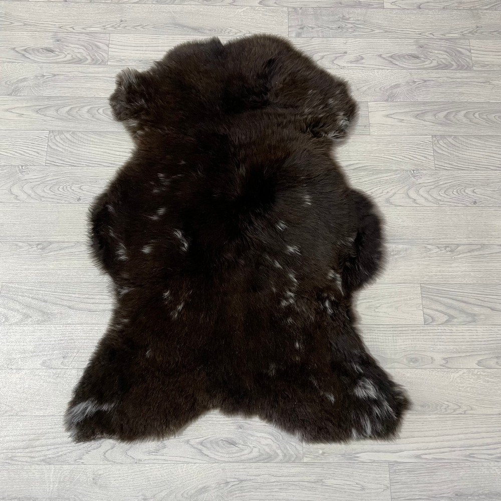 Schapenvacht bruin wit 100x70cm #1695 | Lederstore, Huis en Inrichting, Landelijk, modern, Scandinavisch, industrieel, 100 tot 150 cm