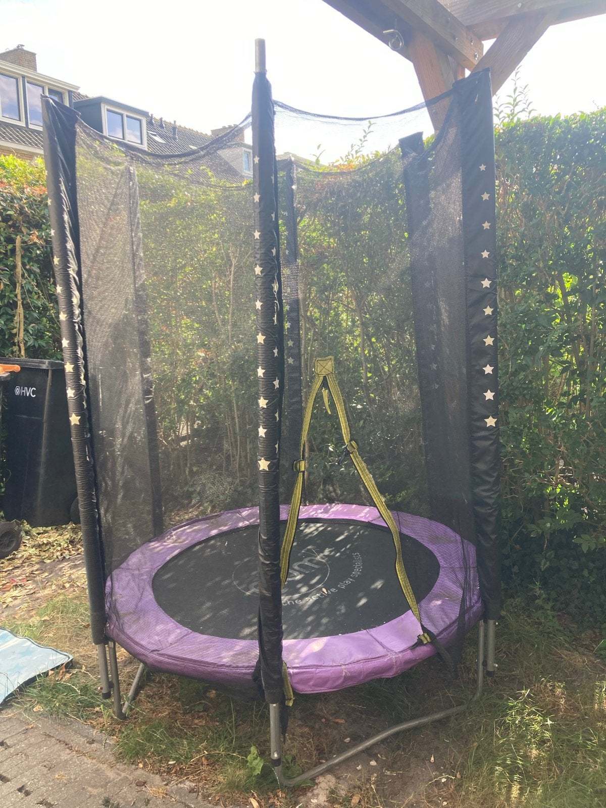 Gebruikte Plum trampoline met veiligheidsnet, Kinderen en Baby's, Ophalen, Gebruikt