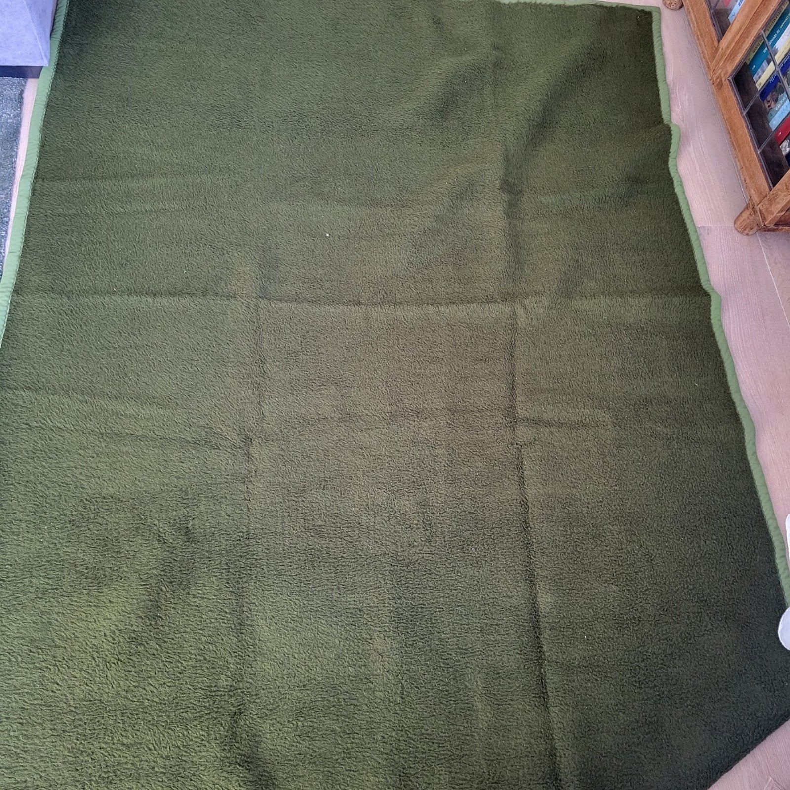 Dralon deken groen 220x170 cm, Huis en Inrichting, Gebruikt, Ophalen of Verzenden, Groen, Overige materialen