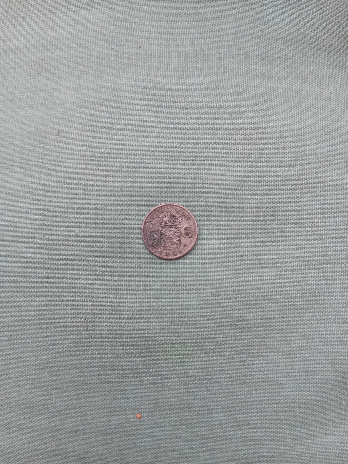 10 cent munt Nederlands Indië 1941, Zilver, Ophalen of Verzenden, 10 cent, Koningin Wilhelmina