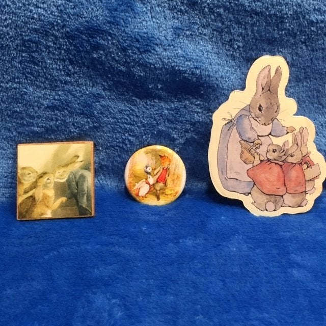 Beatrix Potter Magneet Magneten JemimaMrs Rabbit Eend Konijn, Ophalen of Verzenden, Zo goed als nieuw, Dier