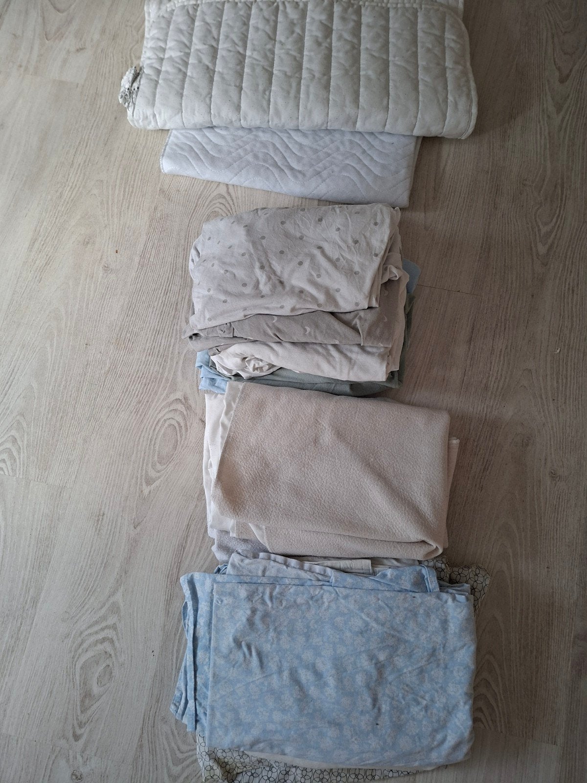 Ledikant beddengoed 60 x 120 cm, Ophalen, Jongetje of Meisje, Wit, Dekbedovertrek