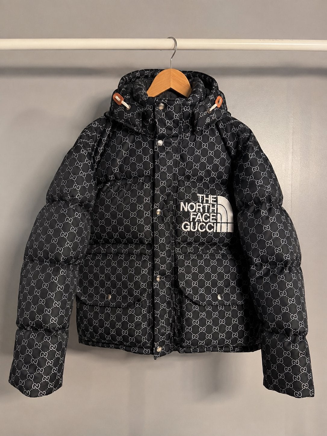The north face / Gucci winterjas, Ophalen of Verzenden, Zo goed als nieuw, Maat 46 (S) of kleiner, Zwart
