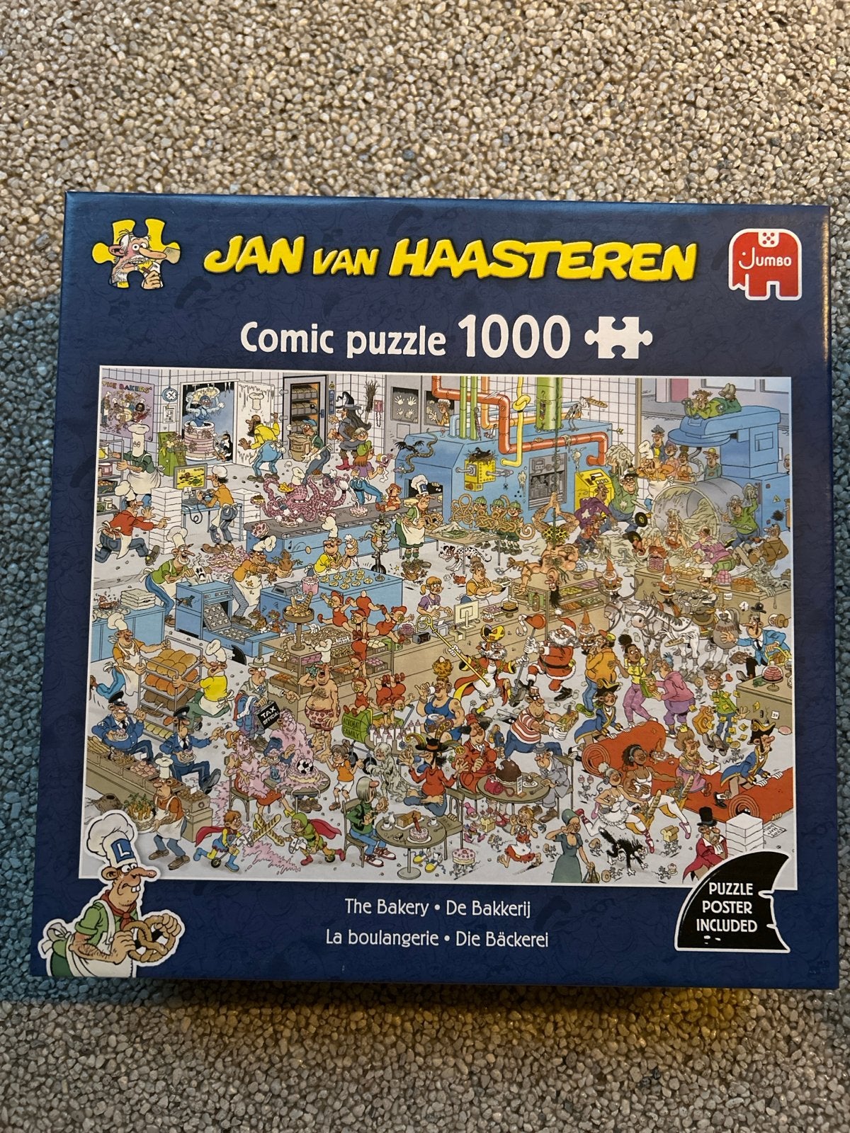 Jan van Haasteren - De Bakkerij - Comic puzzel 1000 stukjes, Ophalen of Verzenden, 500 t/m 1500 stukjes, Zo goed als nieuw, Legpuzzel