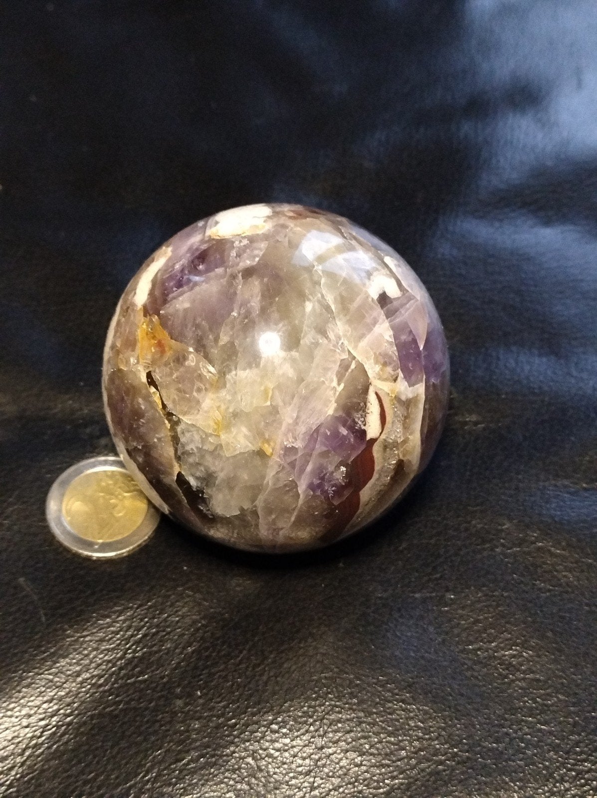 amethist bol, Verzamelen, Ophalen of Verzenden, Mineraal