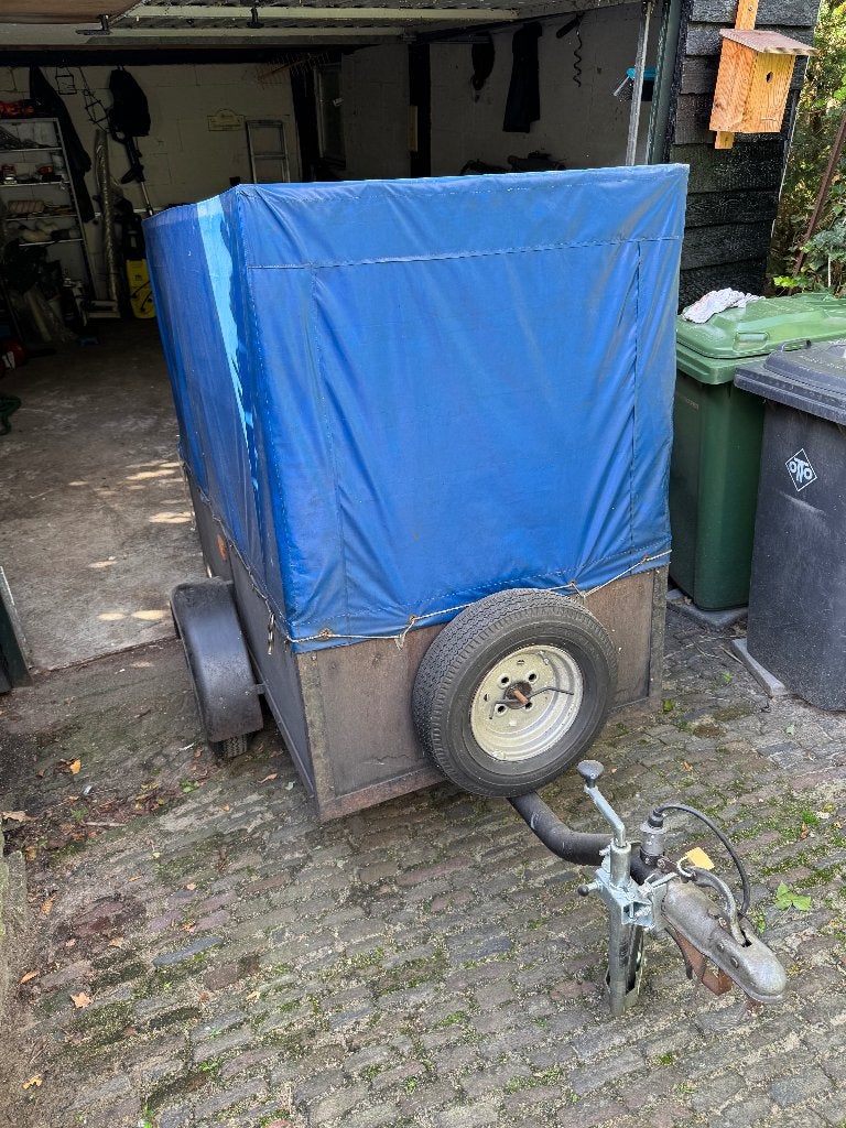 aanhanger met huif, Ophalen of Verzenden, Gebruikt, Overige typen, 80 kg of meer