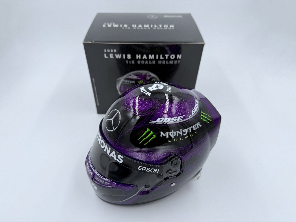 1/2 casque helmet F1 Hamilton 2020 Mercedes WC, Ophalen of Verzenden, Zo goed als nieuw, Formule 1