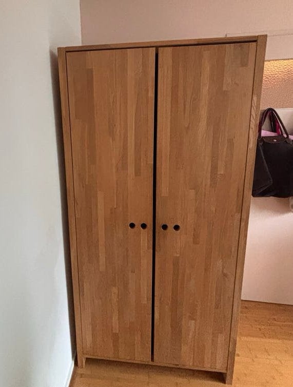 Massief houten kast met planken en deuren, Huis en Inrichting, Ophalen, Gebruikt, 50 tot 100 cm, 150 tot 200 cm