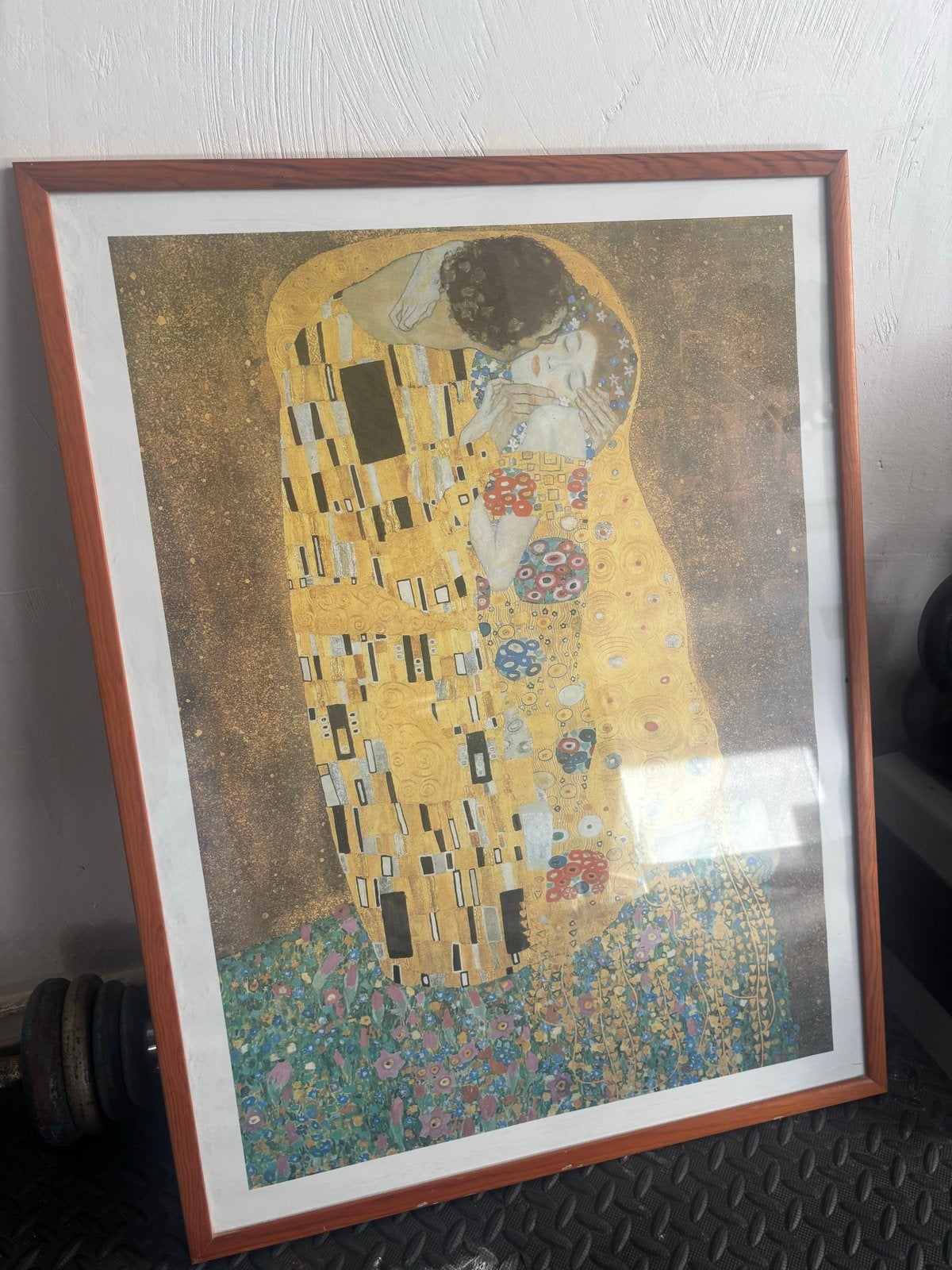 Ingelijste poster 'De Kus' van Gustav Klimt, Ophalen of Verzenden