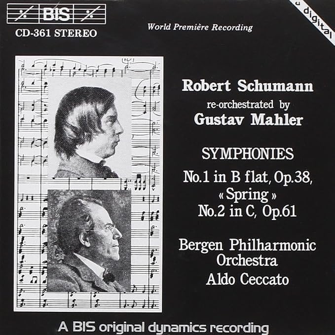 Schumann/Mahler - Symphonies 1 & 2 / BIS, Verzenden, Romantiek, Zo goed als nieuw, Orkest of Ballet