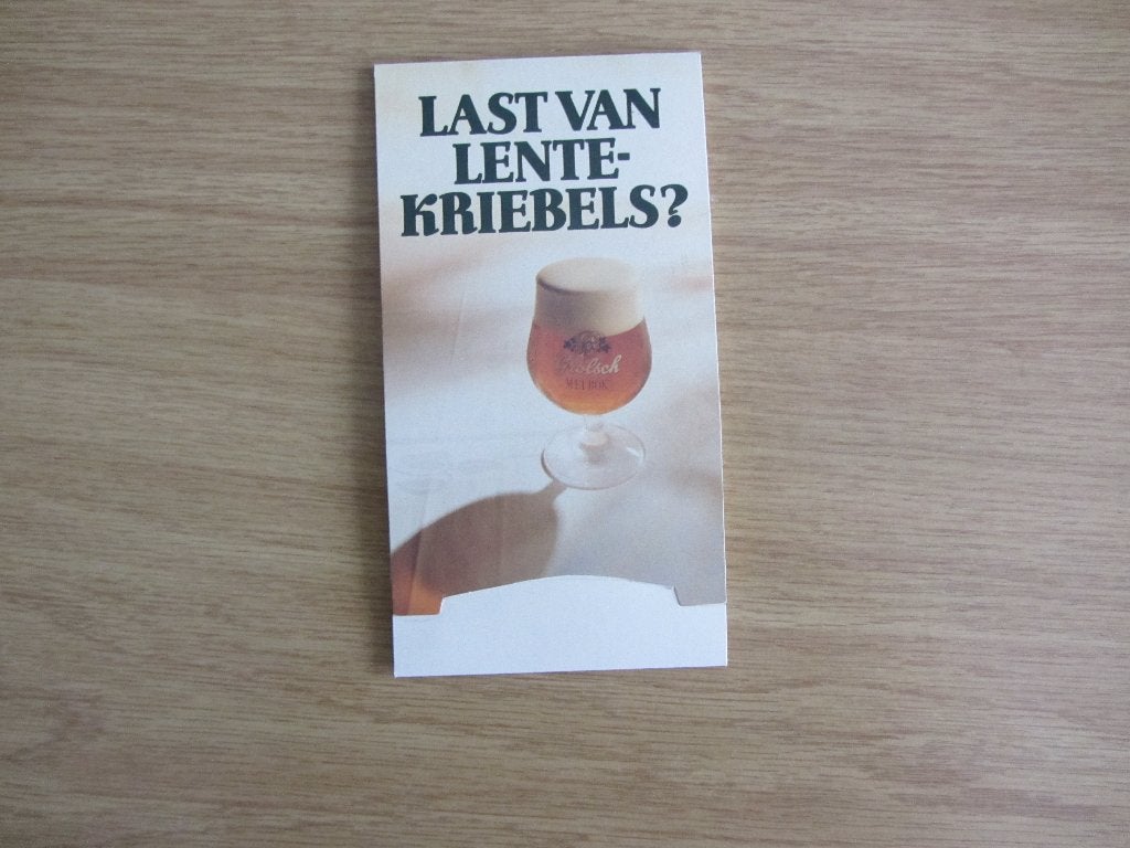 grolsch tafelstandaard - meibok 2, Ophalen of Verzenden, Zo goed als nieuw, Overige typen, Grolsch