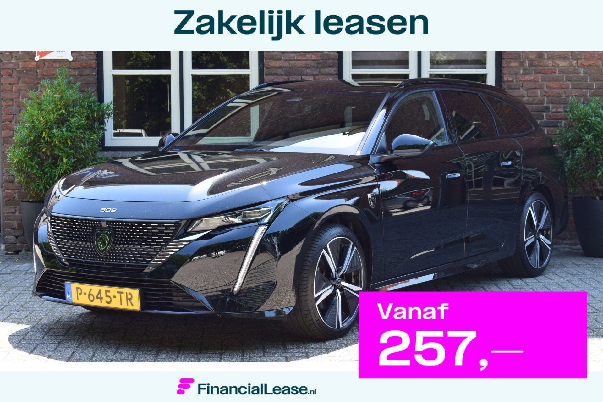 Peugeot 308 SW 1.2 PureTech Automaat GT Camera | Stoel+stuur, Dealer onderhouden, Gebruikt, 1199 cc, Zwart