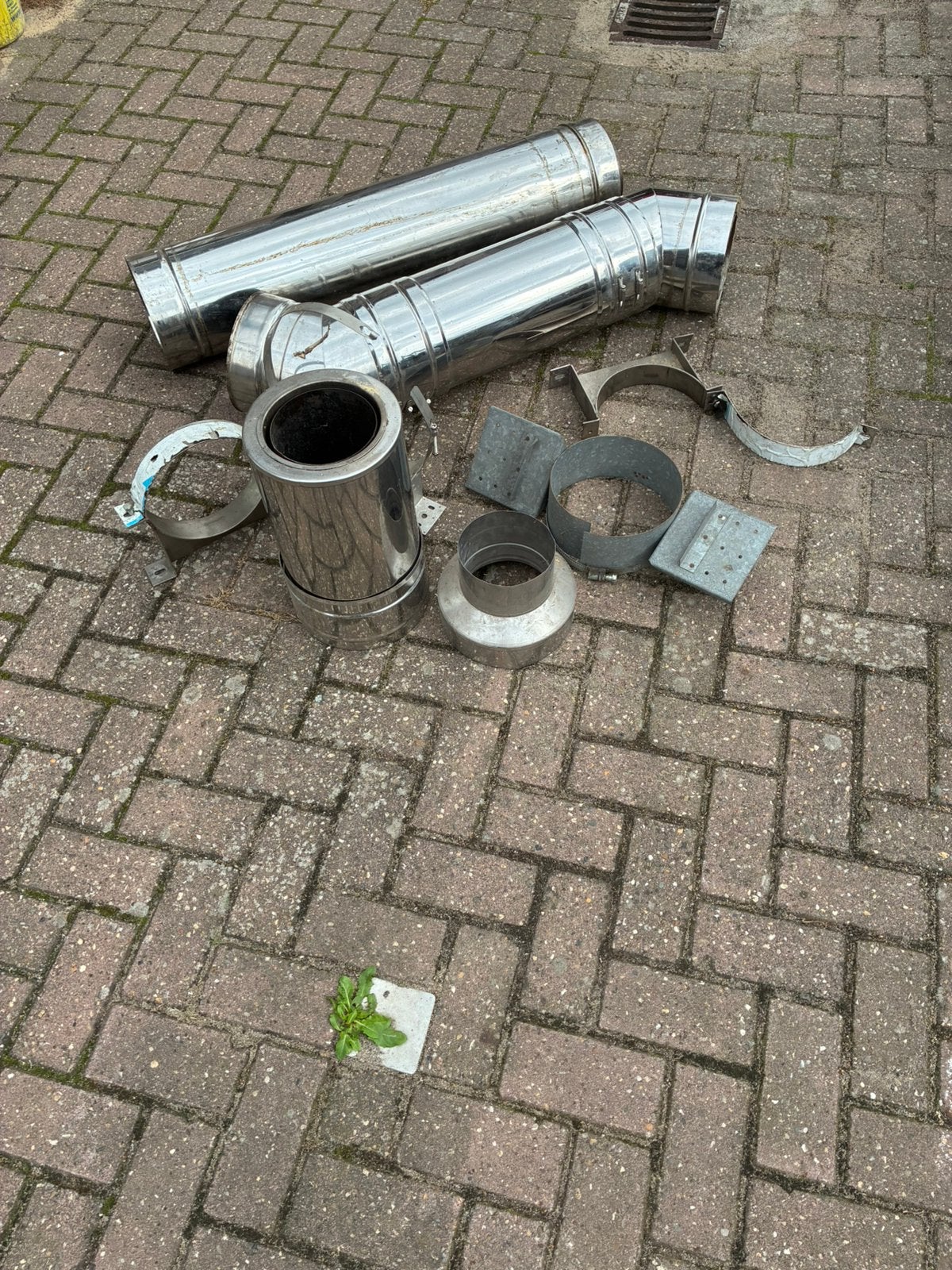 Rvs rookgasafvoer, Ophalen, Bochten, Gebruikt, 20 tot 40 mm