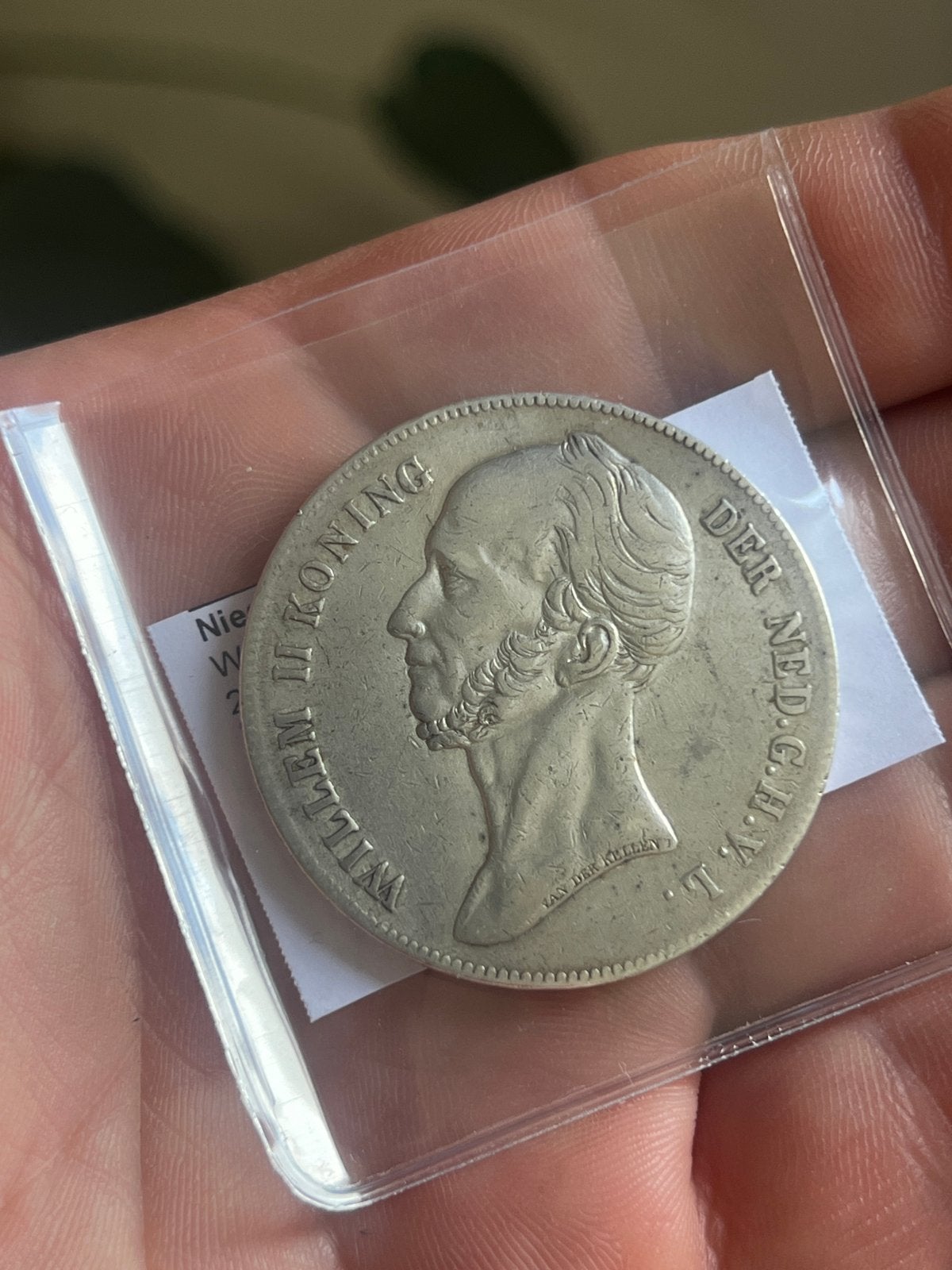 Zeldzame rijksdaalder 1842 Willem II, Ophalen of Verzenden, Koning Willem II, 2½ gulden
