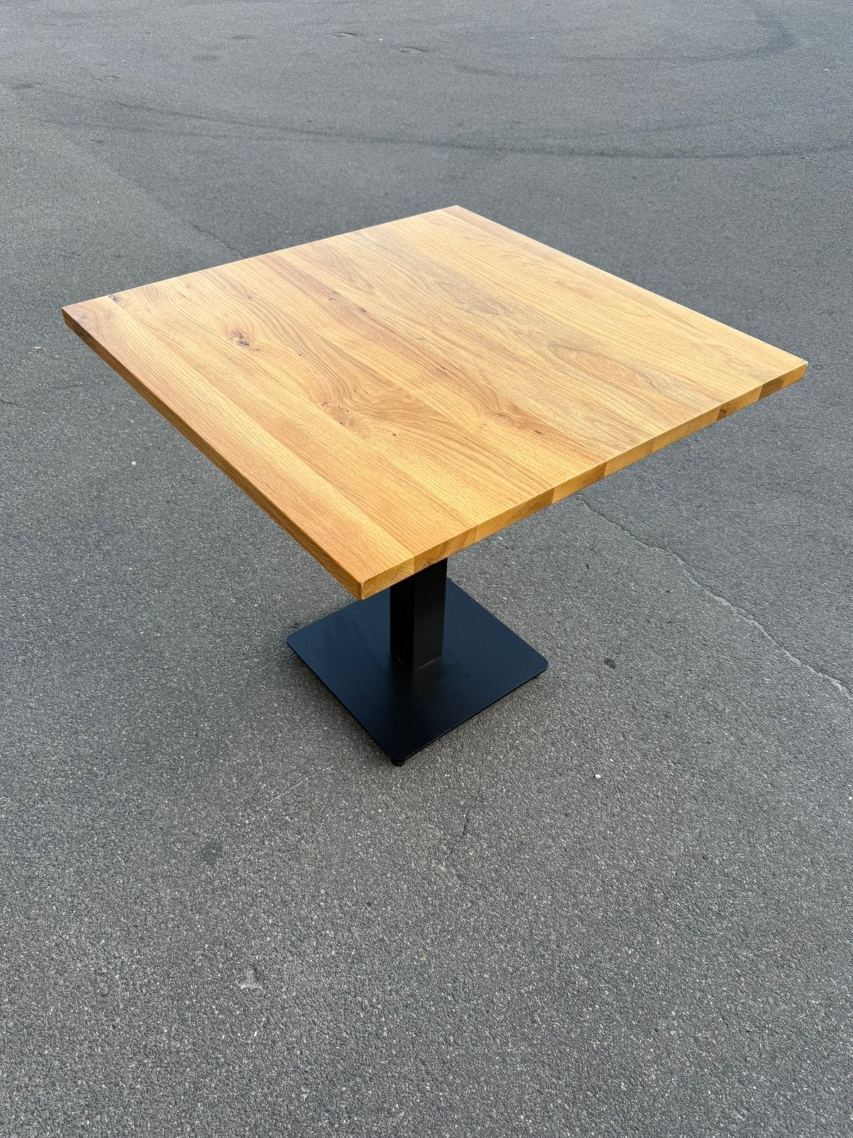 Eettafel eikenhout 80x80 cm nieuw !, Ophalen, 50 tot 100 cm, Vierkant, Nieuw