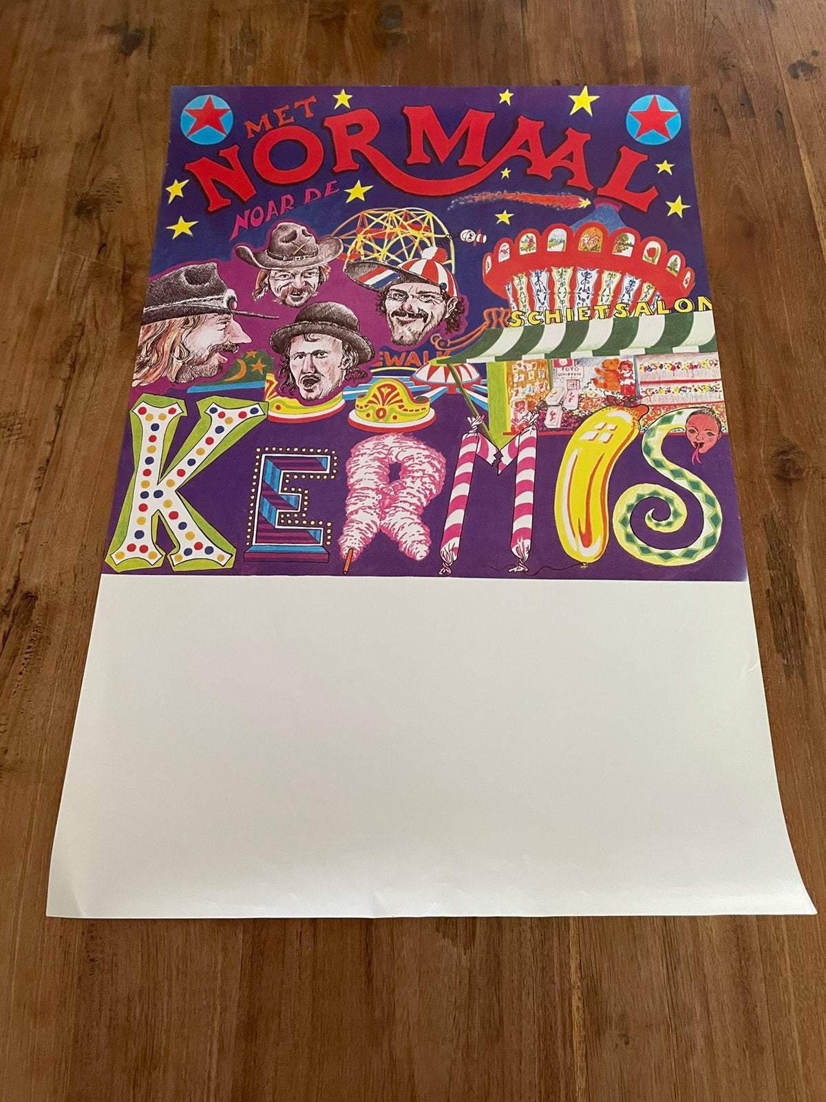 Poster Normaal - Noar de Kermis, Verzamelen, Posters, Ophalen of Verzenden, Gebruikt, Muziek
