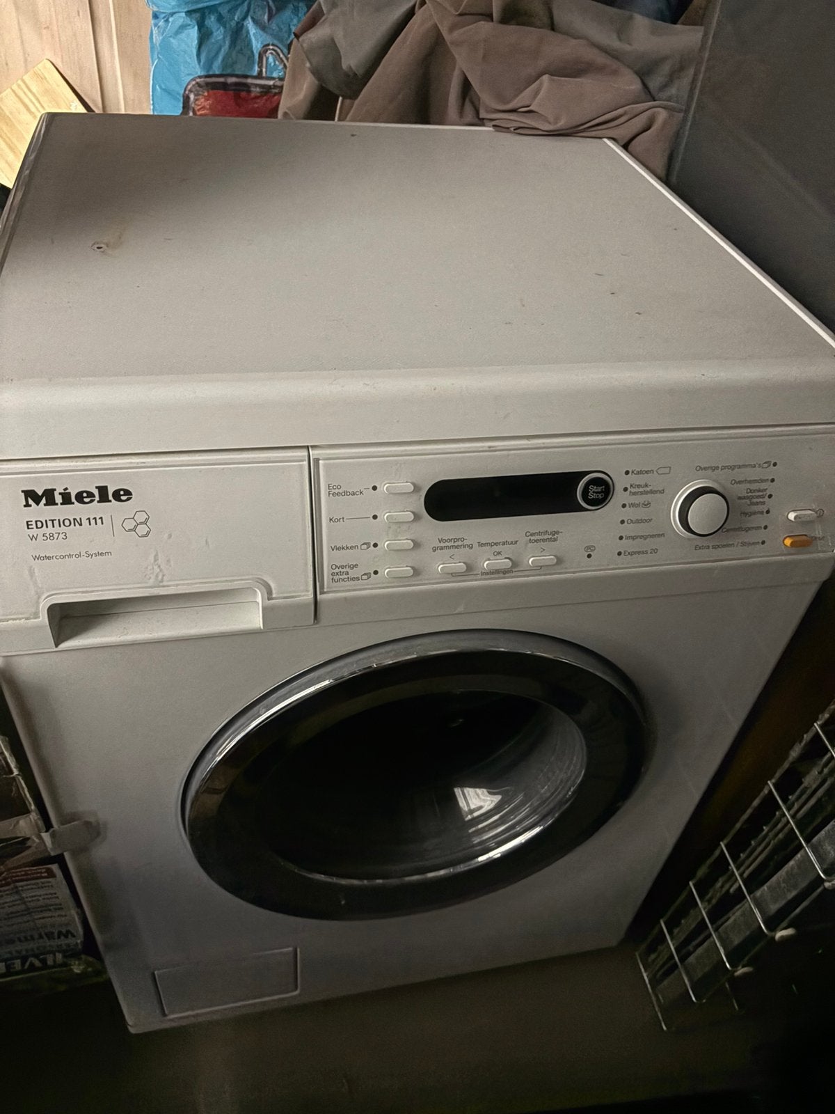 Miele wasmachine, Ophalen, Zo goed als nieuw, 1600 toeren of meer, 85 tot 90 cm