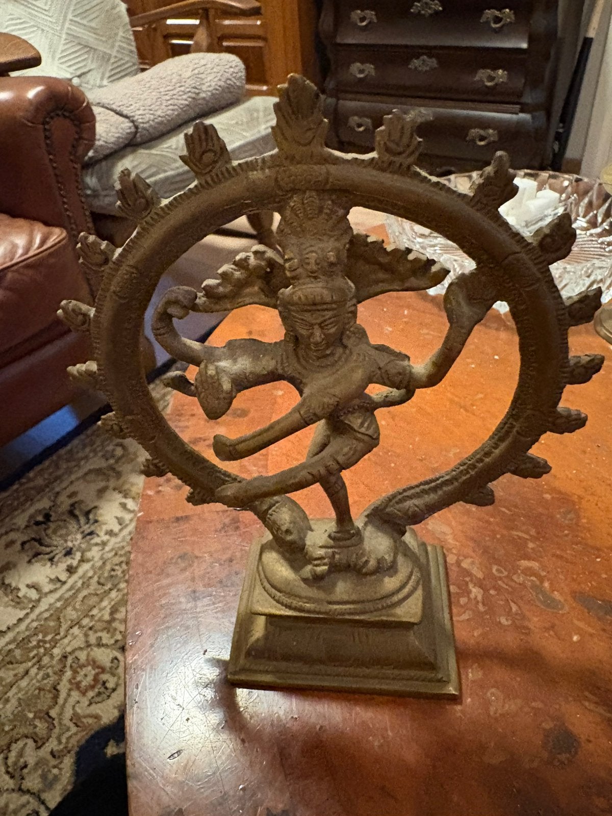 Bijzondere Shiva Nataraja – Dansende Shiva – 18,5 cm 685 gr, Antiek en Kunst, Ophalen, Brons