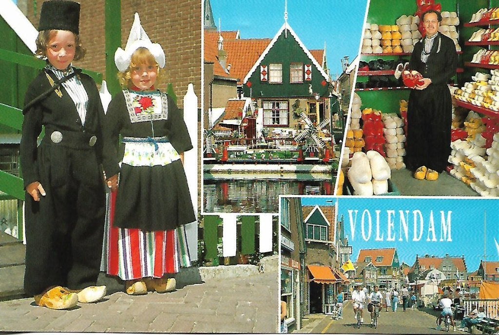 Volendam- -4-luik., Verzenden, 1980 tot heden, Gelopen, Noord-Holland