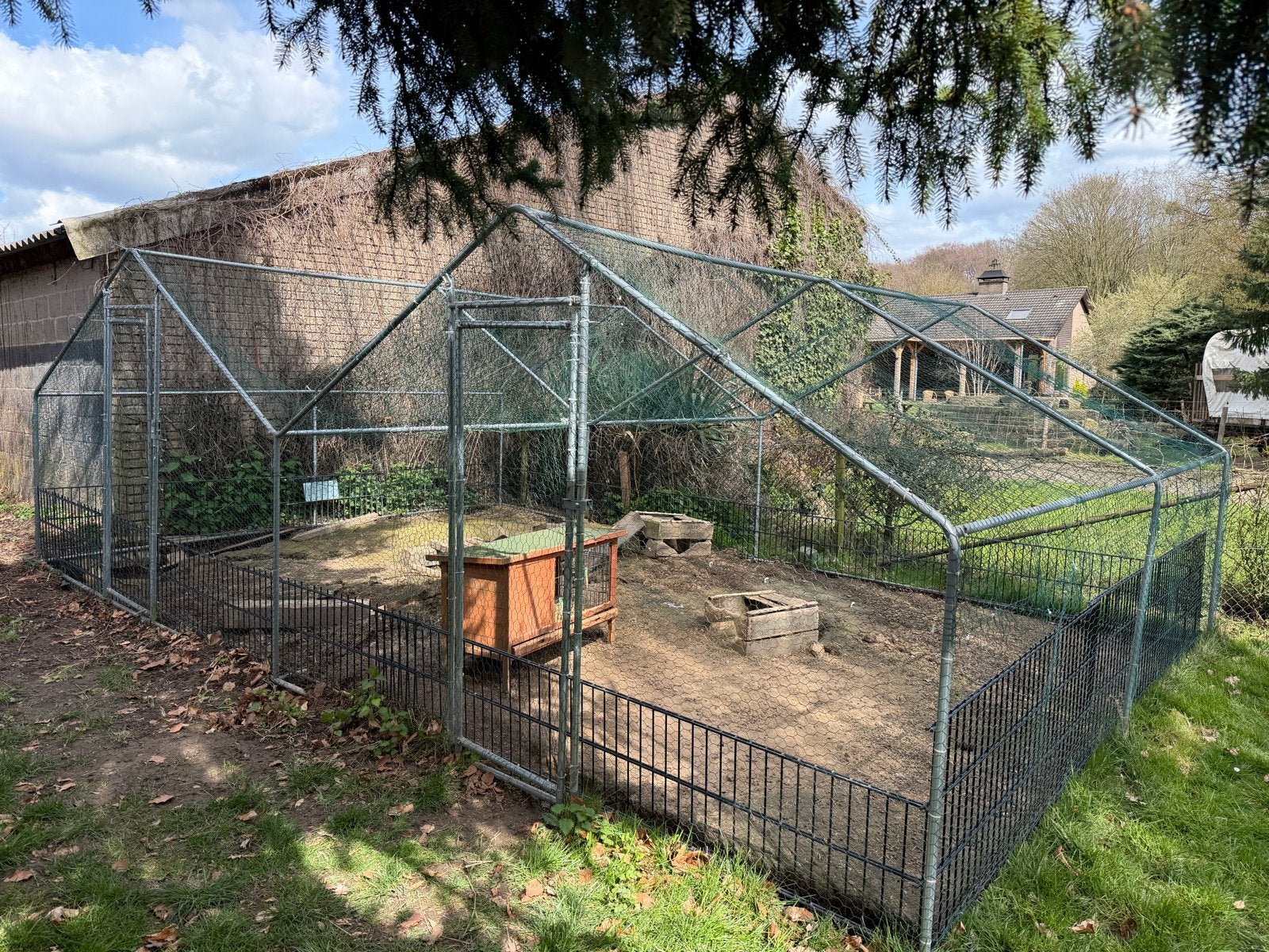 Kippen ren,  vogel voiliere, konijnen hok/kooi, Dieren en Toebehoren, Ophalen, Gebruikt, Metaal, Overige typen