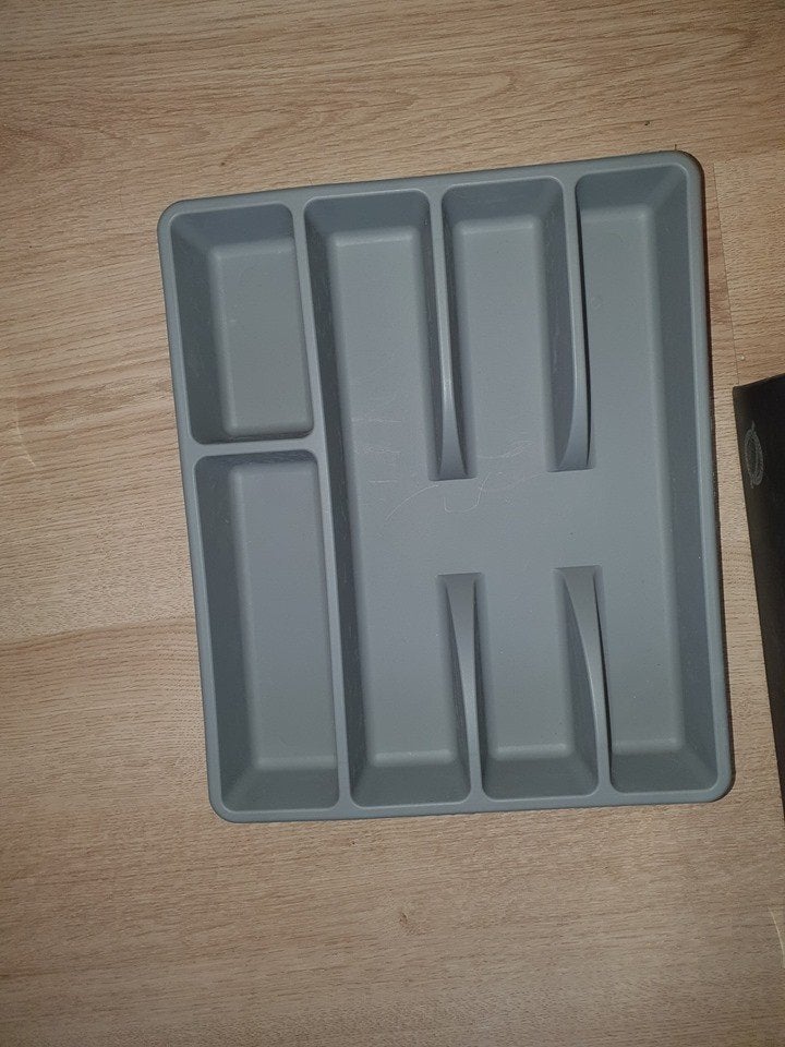IKEA Bestekbak - Grijs, zo goed als nieuw, Kunststof, IKEA, Ophalen of Verzenden, Zo goed als nieuw