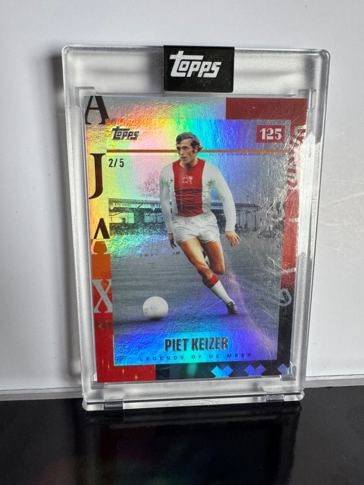 Piet Keizer /5 Ajax 125 Topps, Ophalen of Verzenden, Zo goed als nieuw