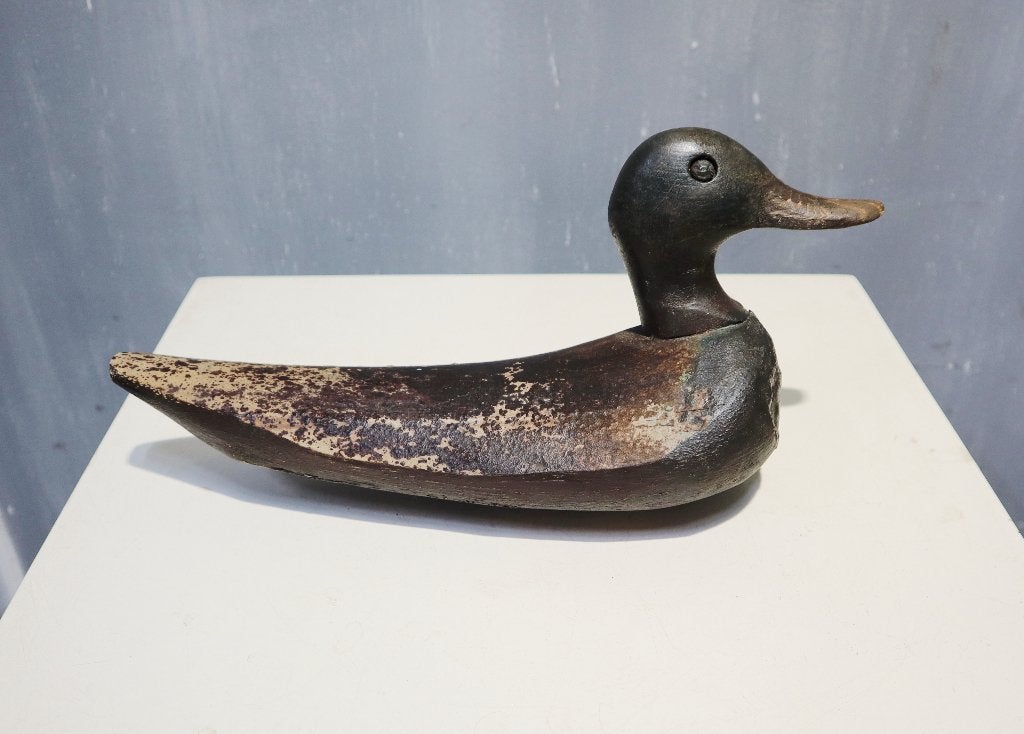 Antieke houten lokeend, Antiek en Kunst, Ophalen of Verzenden