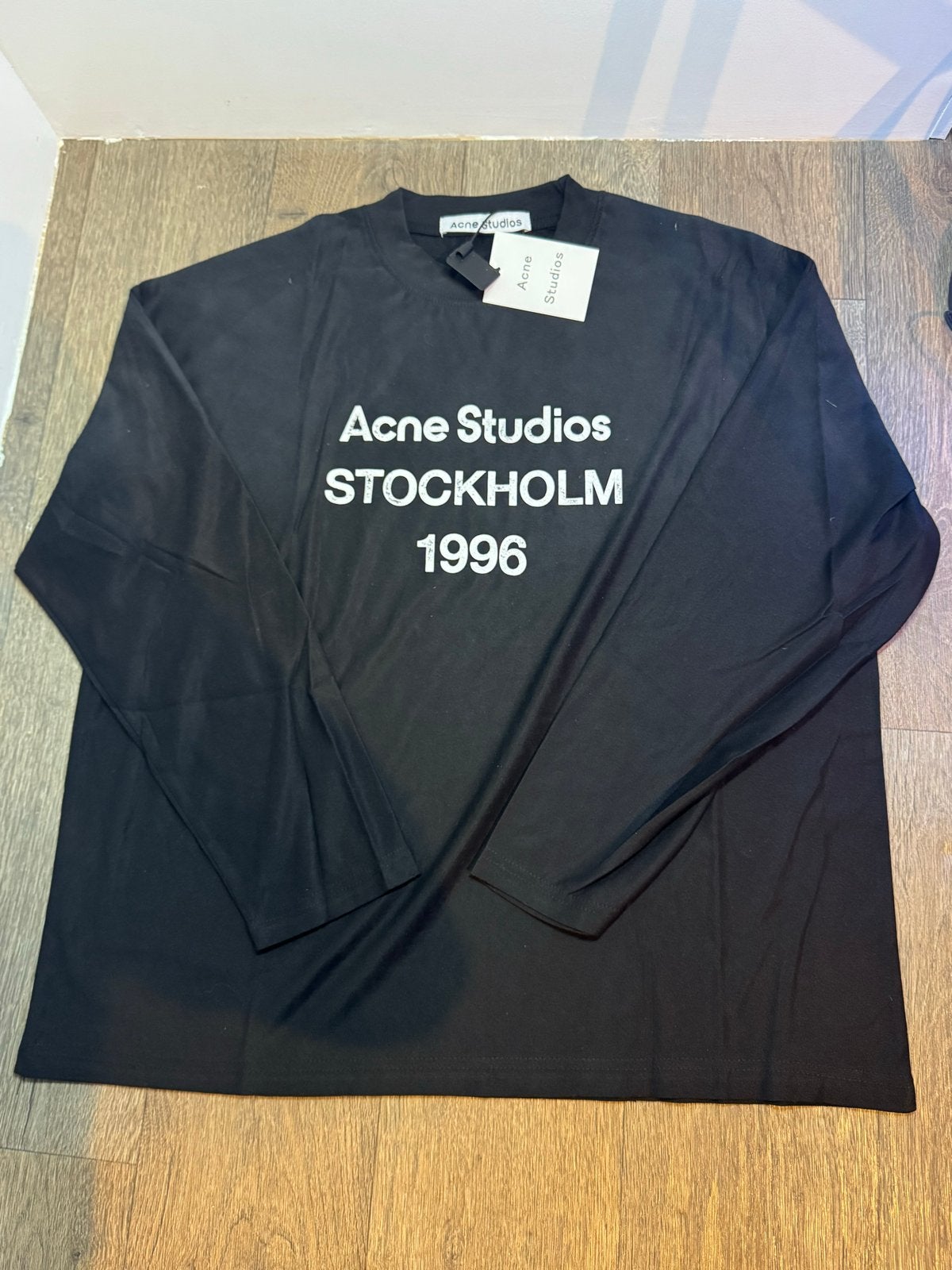 Acne Studios Stockholm 1996 Longsleeve - Zwart (S, M, L), Ophalen of Verzenden, Nieuw, Overige maten, Zwart