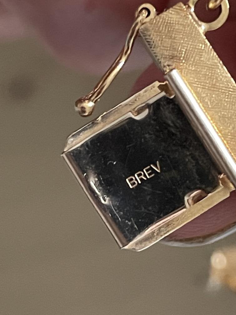 Zware 9 k vintagearmband voor gouden tientjes in te stoppen, Ophalen of Verzenden, Zo goed als nieuw, Nvt, Nvt