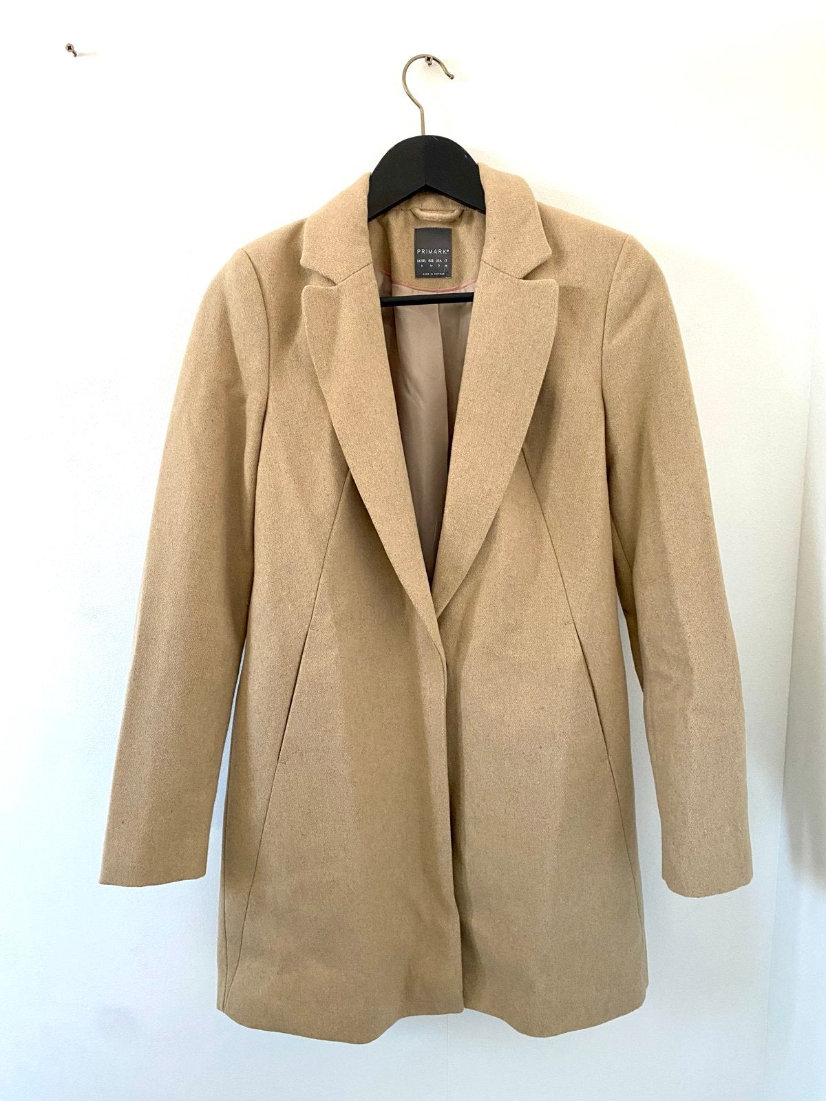 Primark camelkleurige jas maat 36 (S), Ophalen of Verzenden, Zo goed als nieuw, Maat 36 (S), Beige