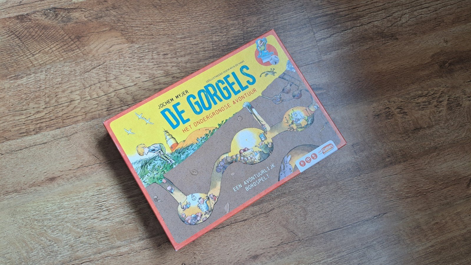 De Gorgels: Het Ondergrondse Avontuur - Bordspel, Drie of vier spelers, Ophalen of Verzenden, Gebruikt, Jumbo