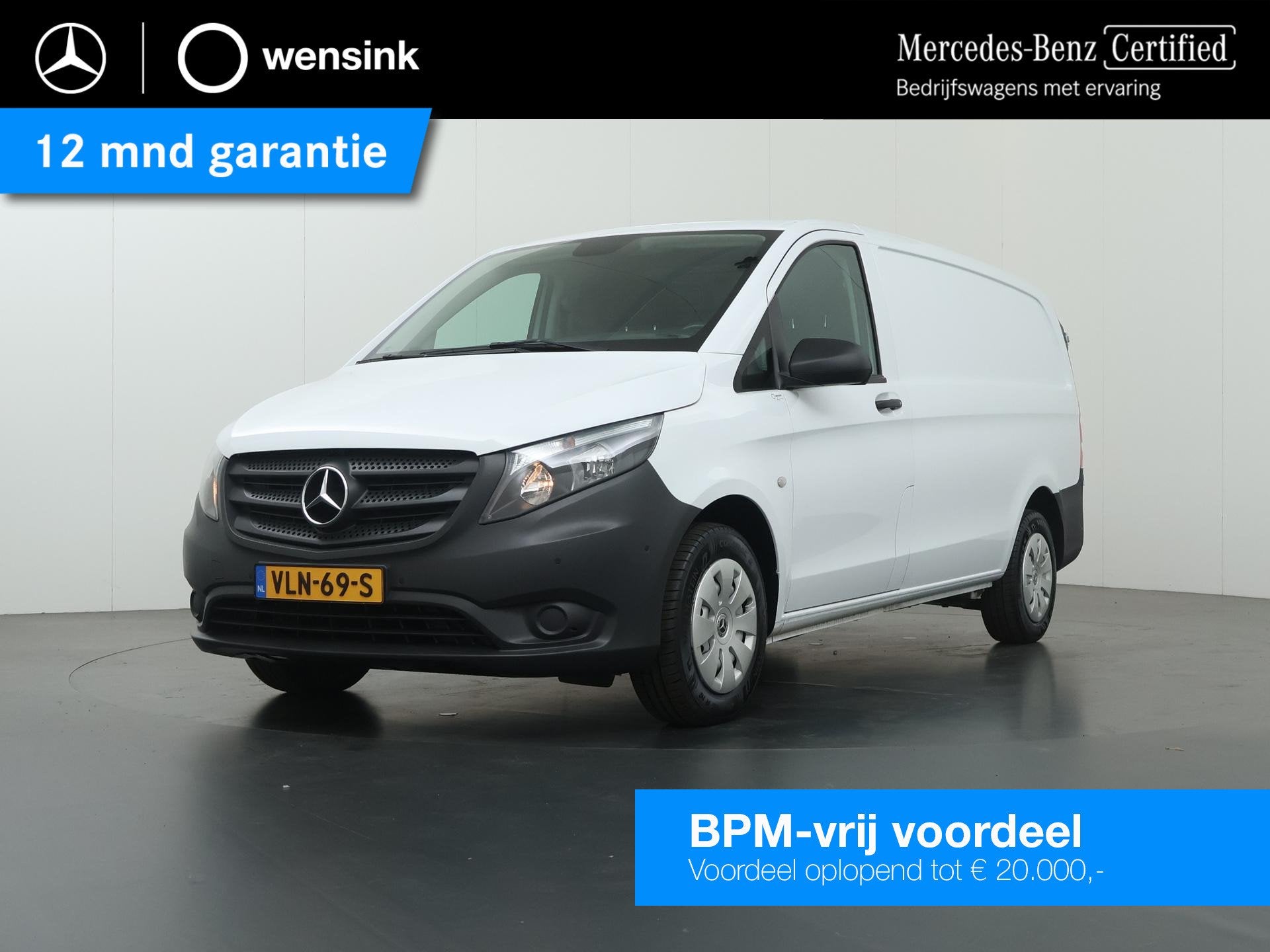 Mercedes-Benz Vito 116 CDI | L2 Lang | Airco | Parkeercamera, Gebruikt, Euro 6, 4 cilinders, 2000 kg