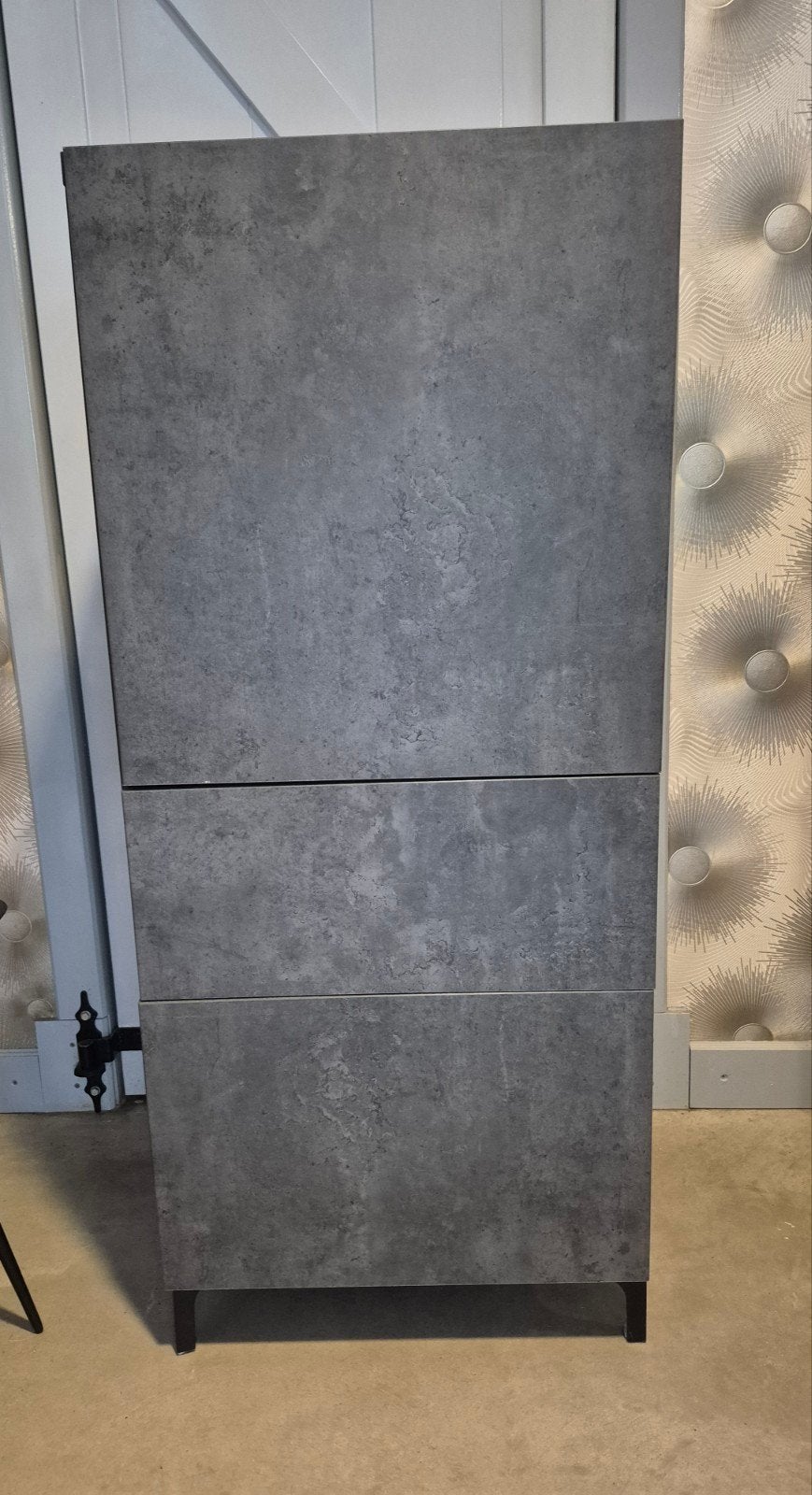 IKEA BESTÅ Opbergkast Kallviken Betonlook met Lade, Ophalen, Overige materialen, Met deur(en), 100 tot 150 cm