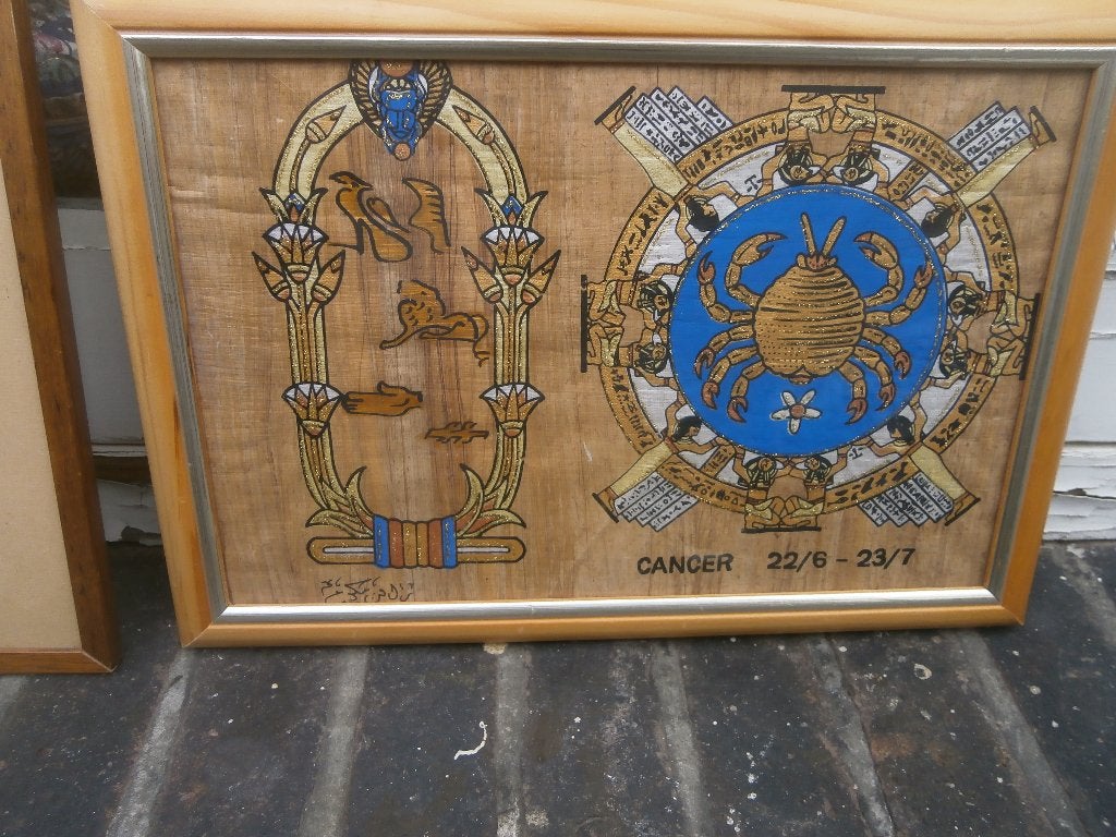 Egyptisch sterrenbeeld schild. CANCER/Kreeft, Ophalen, Zo goed als nieuw, Spiritualiteit algemeen, Overige typen