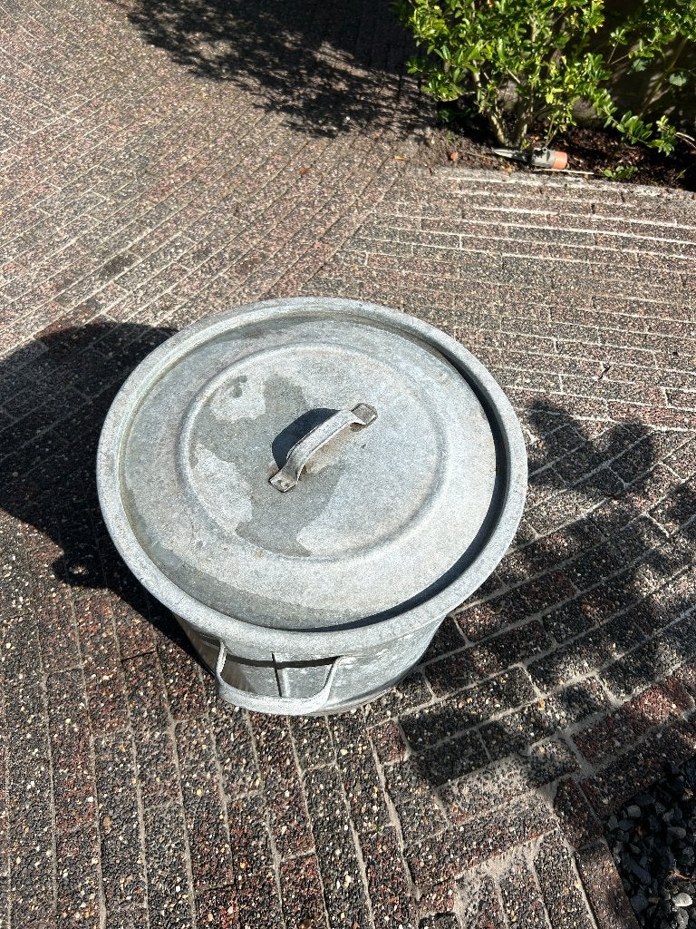 Zinken Wasketel maat 42, met deksel en handgrepen, Ophalen