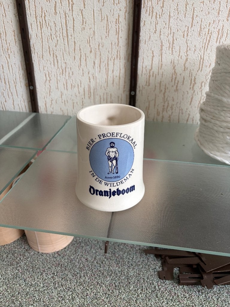 Bier proeflokaal  De Wildeman Oranjeboom, Verzamelen, Ophalen, Zo goed als nieuw, Pul(len), Oranjeboom