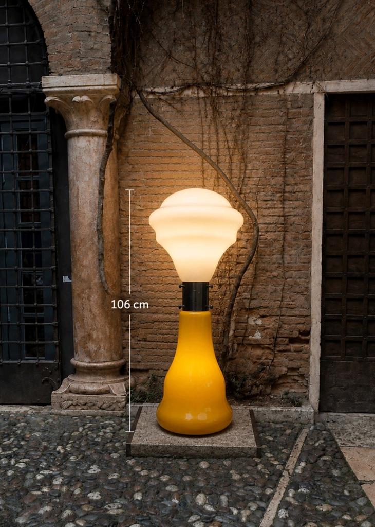 Carlo Nason, Birillo vloerlamp, Ophalen, Gebruikt, 100 tot 150 cm, Glas
