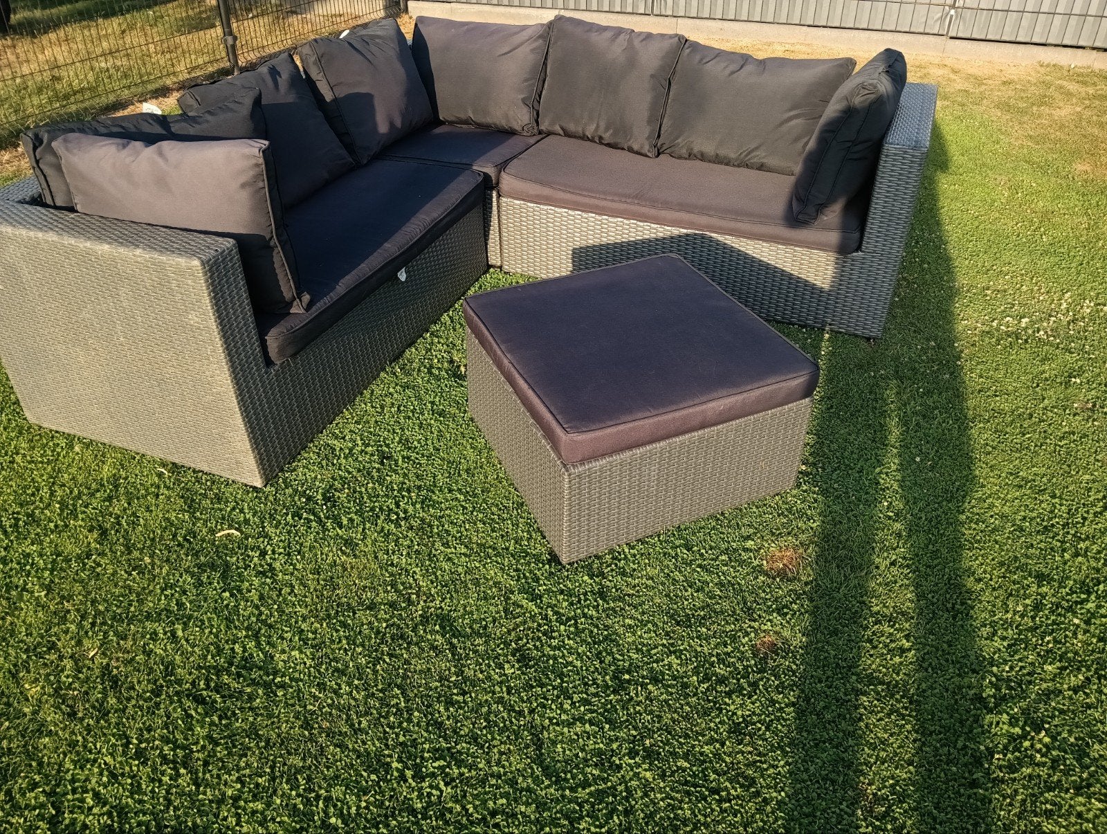 Bois le Duc Loungeset met kussens ,lichte beschadiging, Tuin en Terras, Ophalen, Gebruikt, 5 zitplaatsen