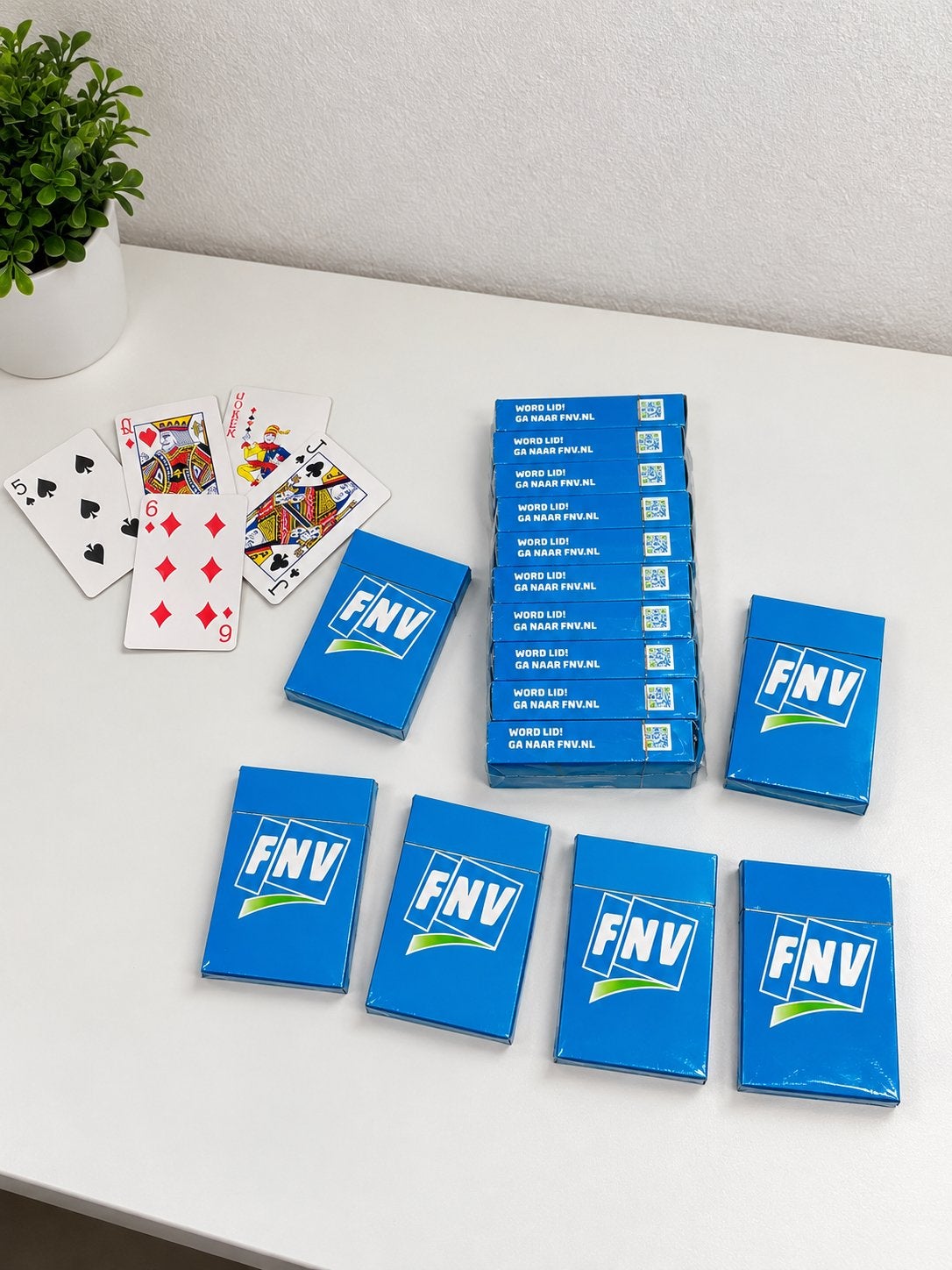 FNV pakjes Speelkaarten - Nieuw in verpakking, Hobby en Vrije tijd, Een of twee spelers, Ophalen of Verzenden, Nieuw