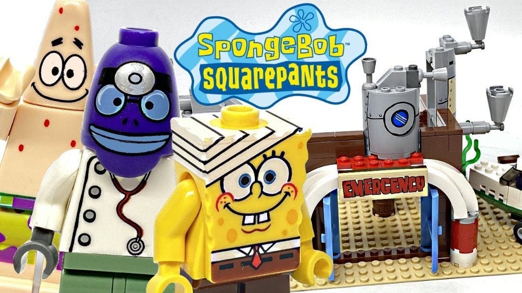 Lego Spongebob Squarepants Emergency Room Set met doos 3832, Overige thema's, Lego, Ophalen of Verzenden, Zo goed als nieuw