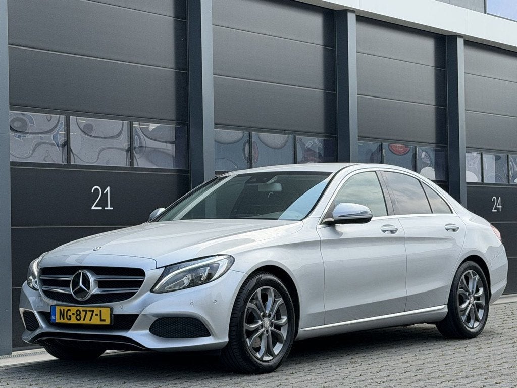 Mercedes-Benz C-Klasse 200 CDI Leer Xenon Navi EURO-6, Auto's, Automaat, 1800 kg, 4 cilinders, Leder
