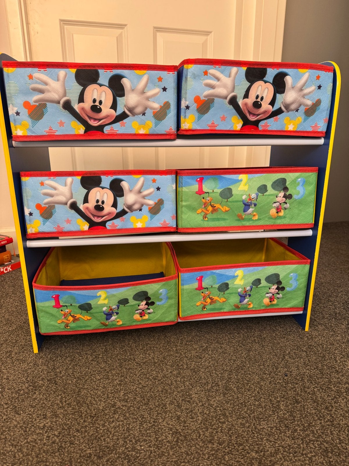 Mickey Mouse Opbergrek voor Kinderkamer, Ophalen of Verzenden, Gebruikt, Kast
