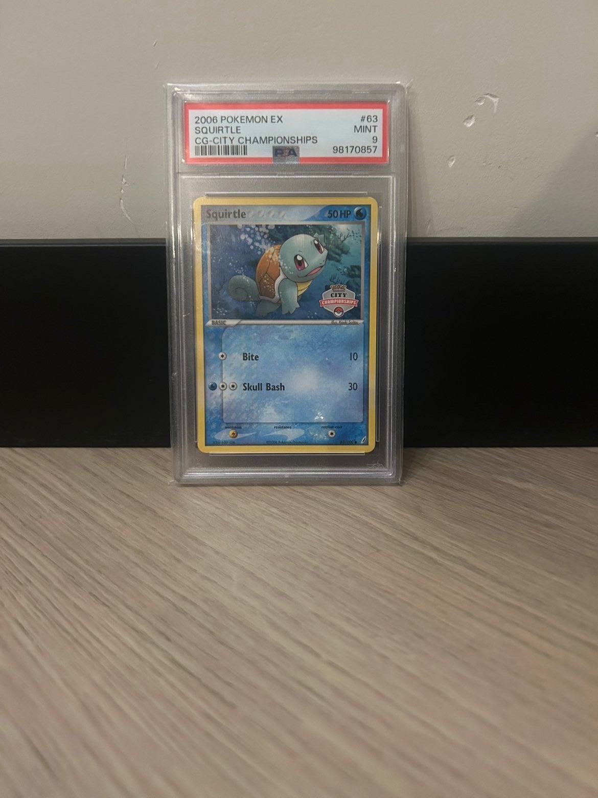 Squirtle cg-city championship Psa 9, Ophalen of Verzenden, Zo goed als nieuw